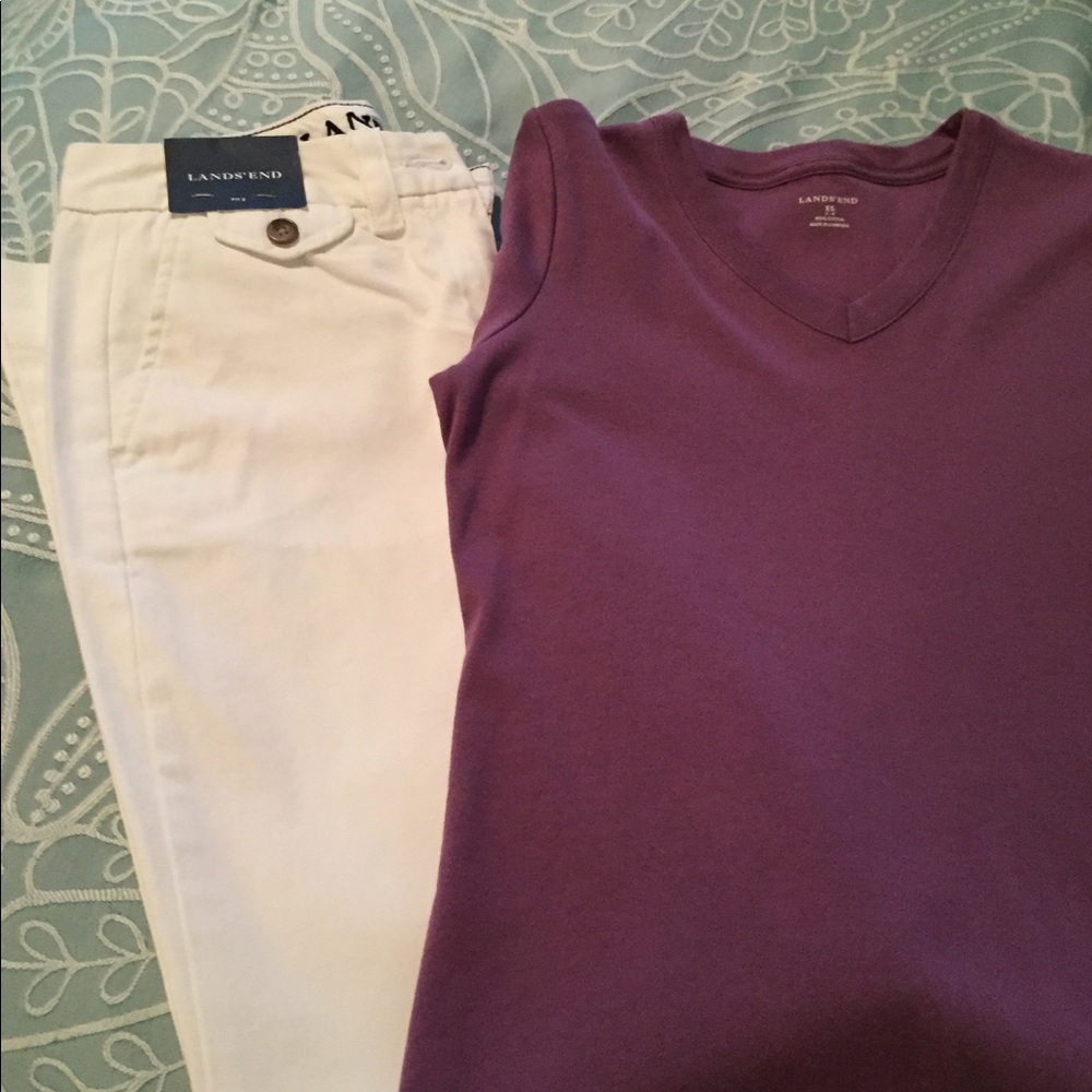 Lands End NWT pants & shirt - Picture 2 of 5
